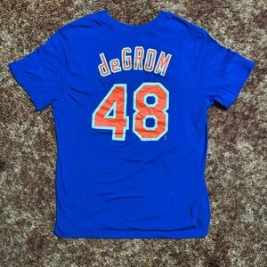 Nike New York Mets Jacob deGrom T-Shirt. Size Large.